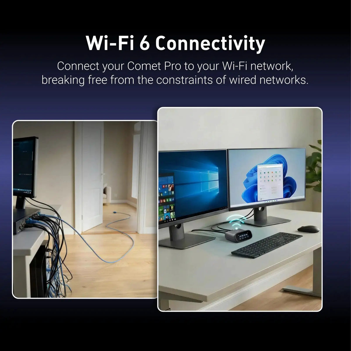 GL.iNet Comet Pro (GL-RM10) Remote KVM Over Wi-Fi, Dual Band Wi-Fi 6, 4K 30FPS Passthrough, Touchscreen, 32GB eMMC,Tailscale Support Remote Access Control and A