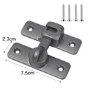 Cabinet Locks - Durable Aluminum Hook Latch Bolt