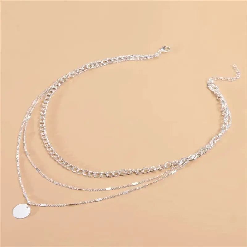 Vintage Necklace On Neck Chain For Women Layered Jewelry