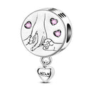 Charm Beads Sterling Silver Pink