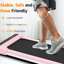 Lfly Pink Ultra Thin Home Walking Pad Treadmill Cardio