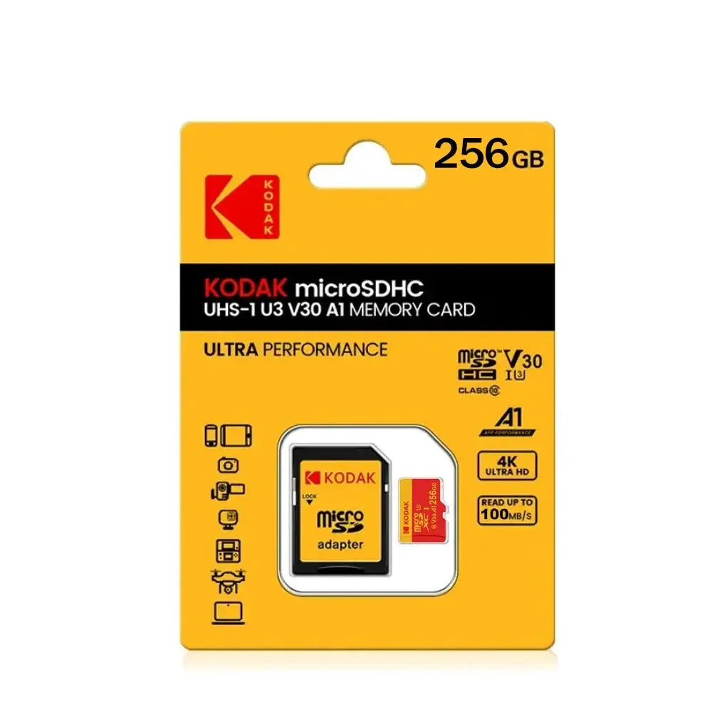 Kodak Micro SD Card Class 10 U3 Memory Card 64GB 128GB 256GB