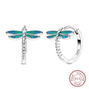 Sterling Silver Colorful Butterfly Dragonfly