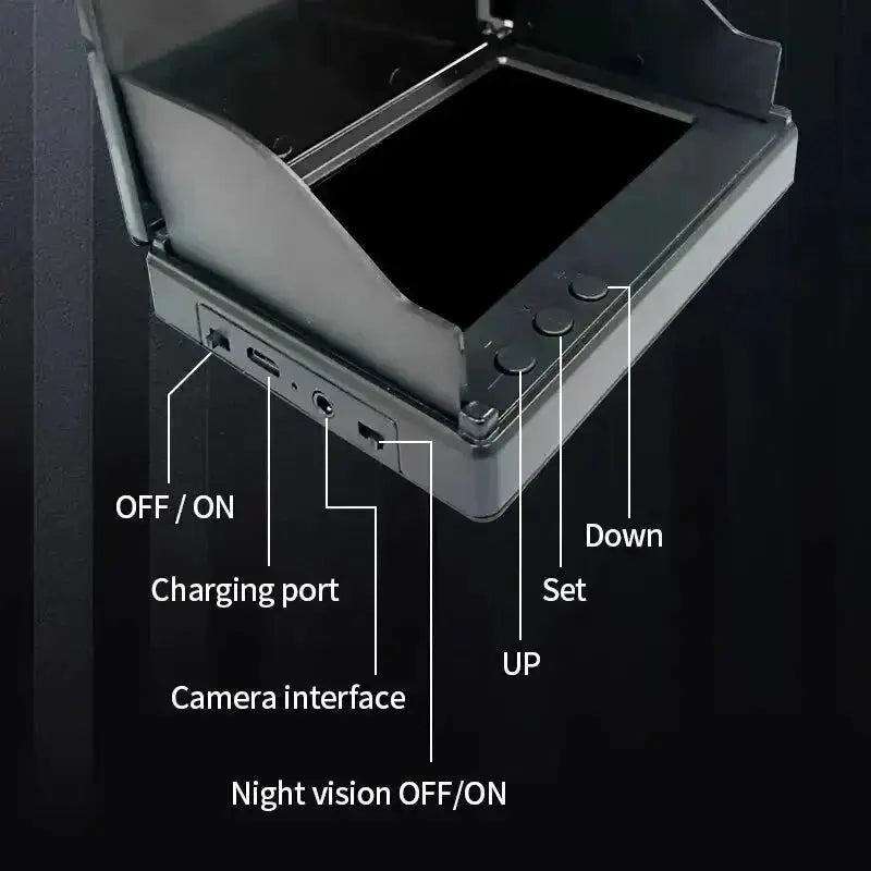Portable Fish Depth Finder Handheld 1080P Underwater Camera With 4.3 Inch LCD - stepyours.com