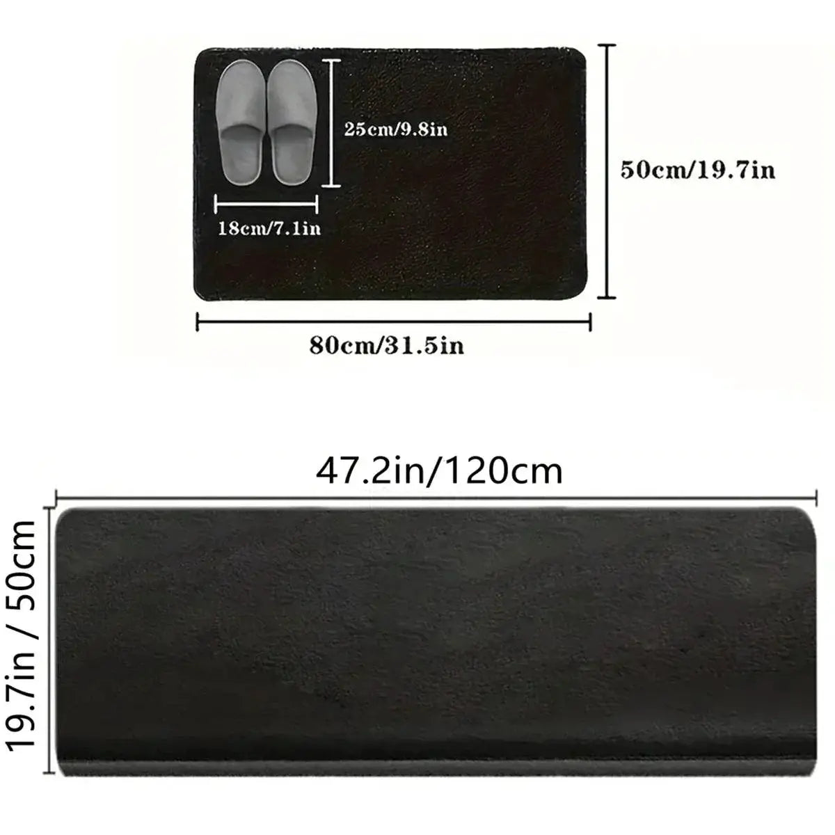 1Pc Big Kitchen Carpet Soft Anti Slip Water Absorbent Mat
