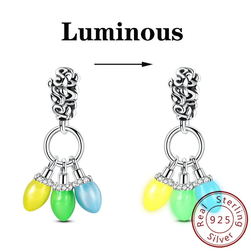 Charm Sterling Silver Luminous Firefly
