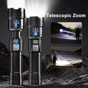 Tactical LED Flashlight - Type C Rechargeable Zoom
