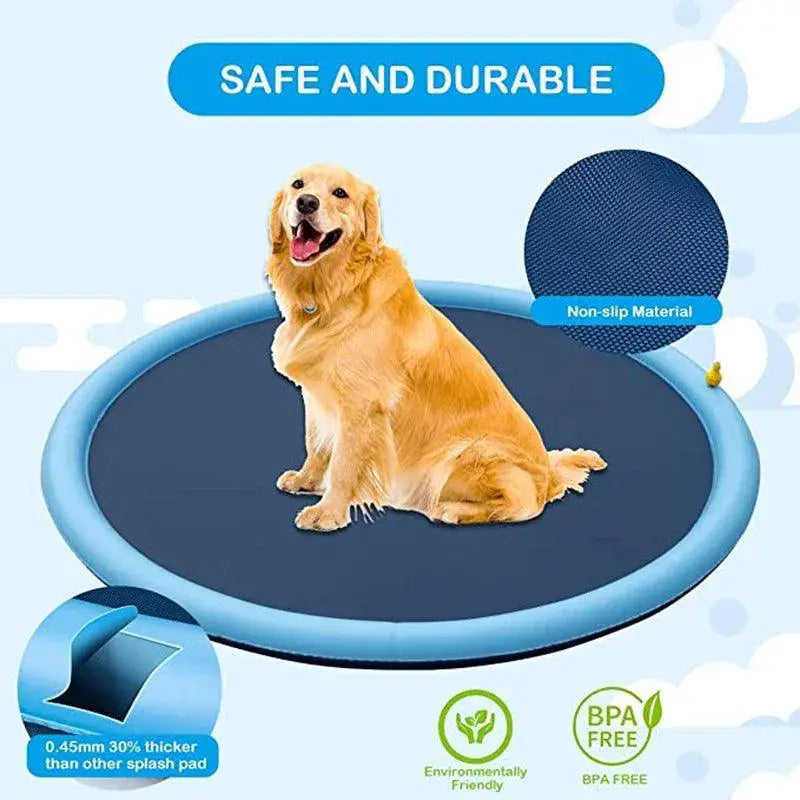 Summer Pet Interactive Water Sprinkler Cooling Mat For Dogs
