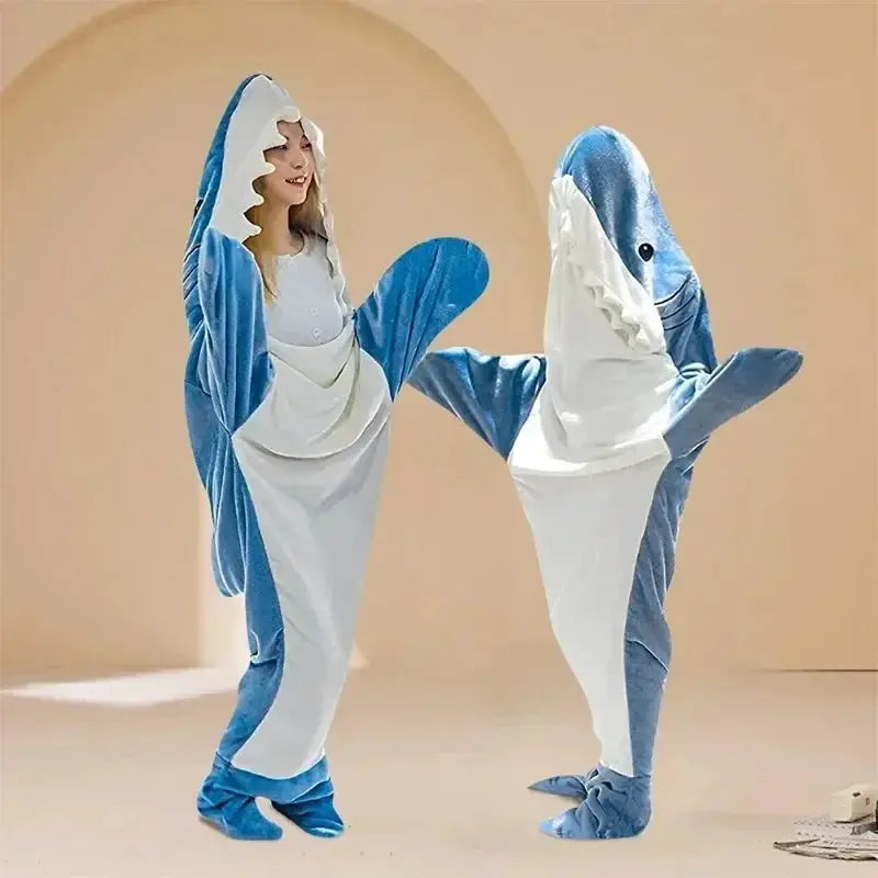 Shark Blanket Hoodie Wearable Blanket For Adults And Kids
