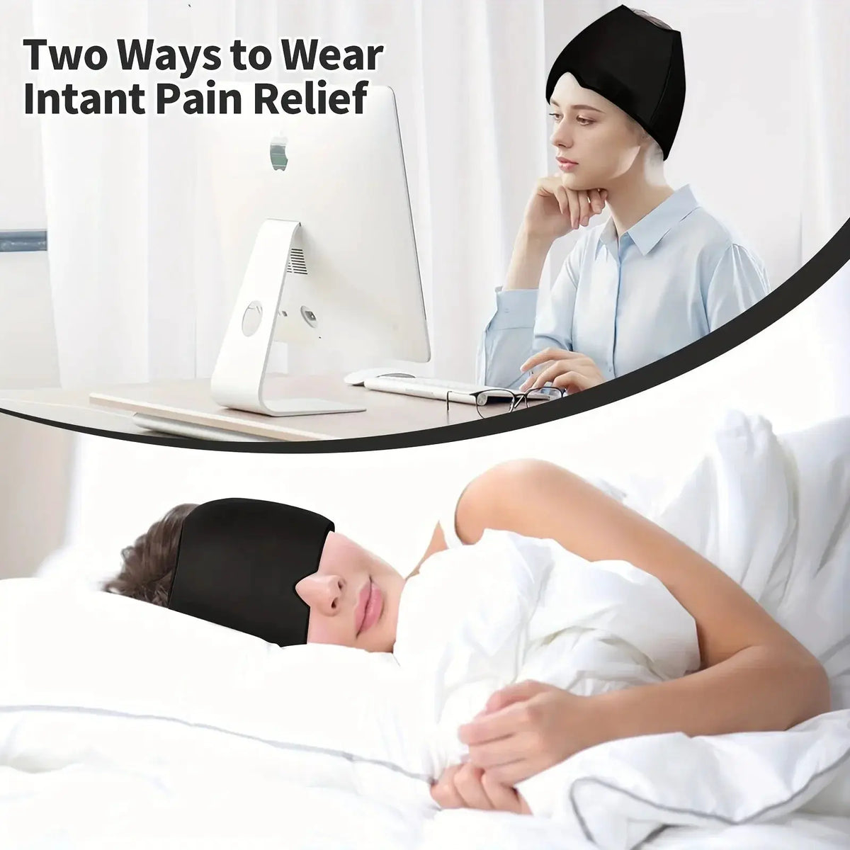 Head Wrap for Migraine Sufferers Cooling — product view 12