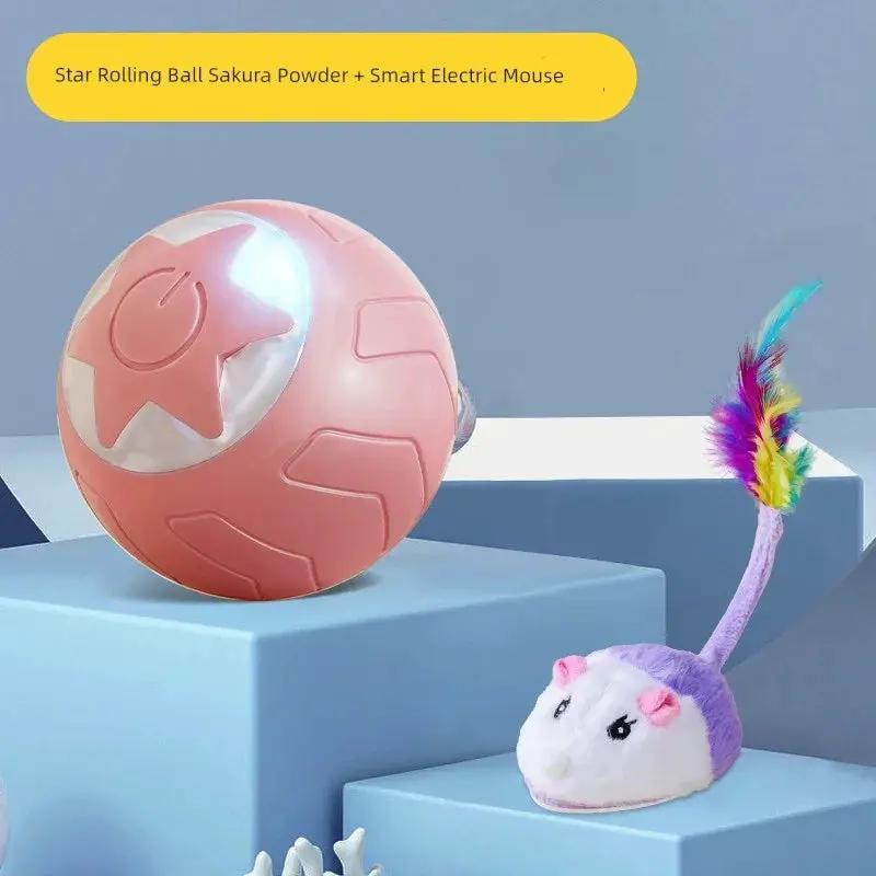 Self Hi Electric Cat Teasing Ball Toy For Relief And Play