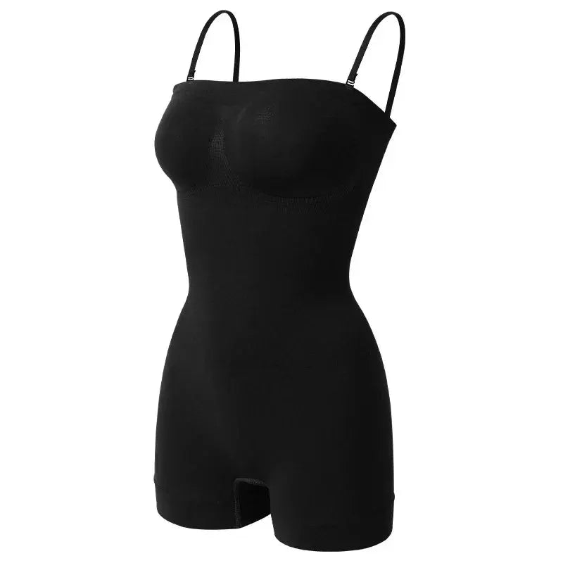 Strapless Off Shoulder Bodysuit Tummy Control Shaper