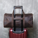 Durable Leather Duffel for Men's Travel
