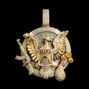 Gold Plated Cz Eagle Pendant