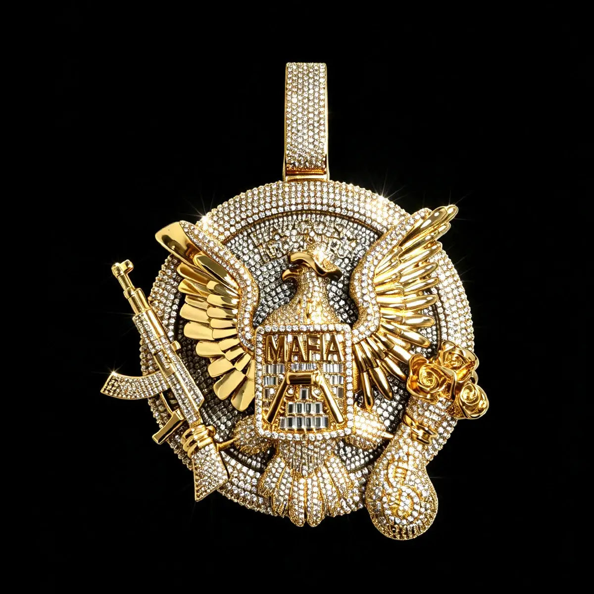 Gold Plated Cz Eagle Pendant — product image 10