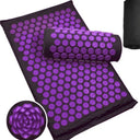3Pcs Yoga Acupressure Mat and Pillow Set Acupuncture Long Massage Cushion Neck Back Feet Massager Relieve Stress Pain Massager
