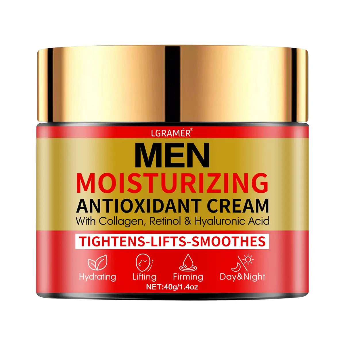 Men's Collagen Moisturizing Cream for Anti-Aging, Lightening Spots and Wrinkles, Whitening Cream to Make Your Skin Youthful