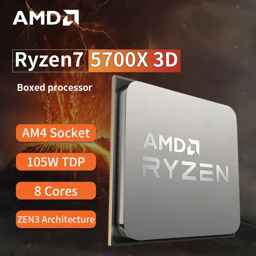 AMD Ryzen 7 5700X3D 8 Core 4.1 GHz Gaming CPU Processor