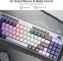 Redragon K655 75% RGB Wired Mechanical Gaming Keyboard, 78 Keys Hot-Swap Mechanical Keyboard Quiet Linear Red Switch