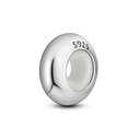 Charm Bead Sterling Silver Pink