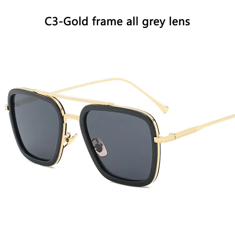 Steampunk Square Metal Frame Sunglasses