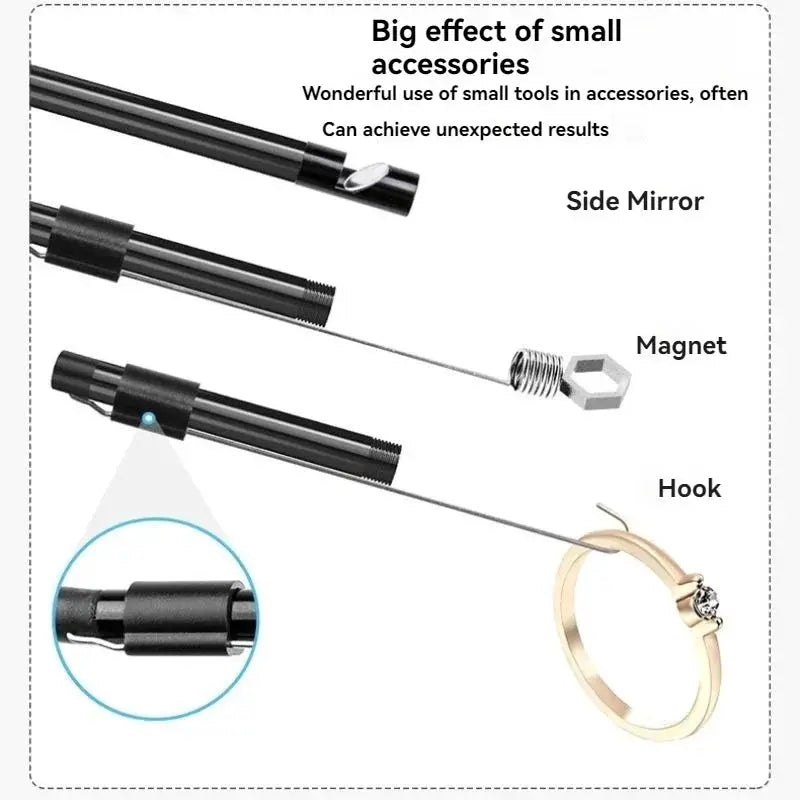 OllyMurs Type - C Android Endoscope IP67 Camera - 5.5 To 8mm 6 LED Borescope - stepyours.com