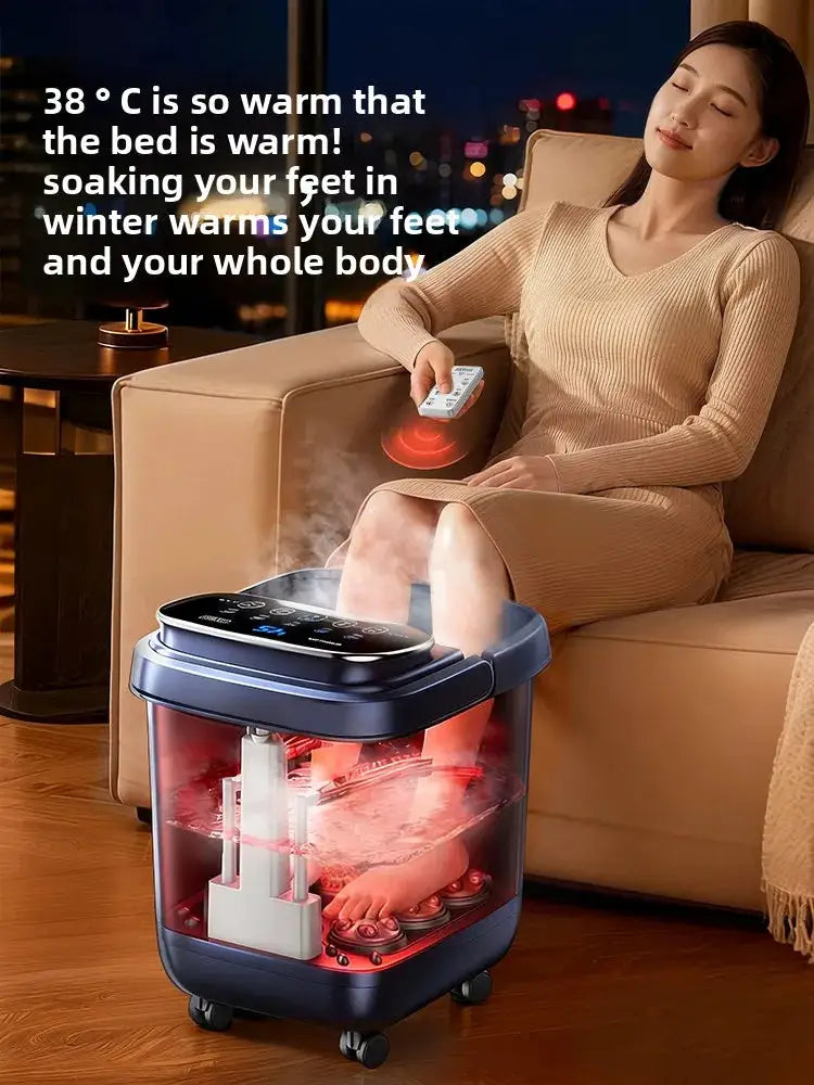 Fully Automatic Heated Foot Bath Tub Constant Temperature Electric Massage & Sterilization Function for Home Use