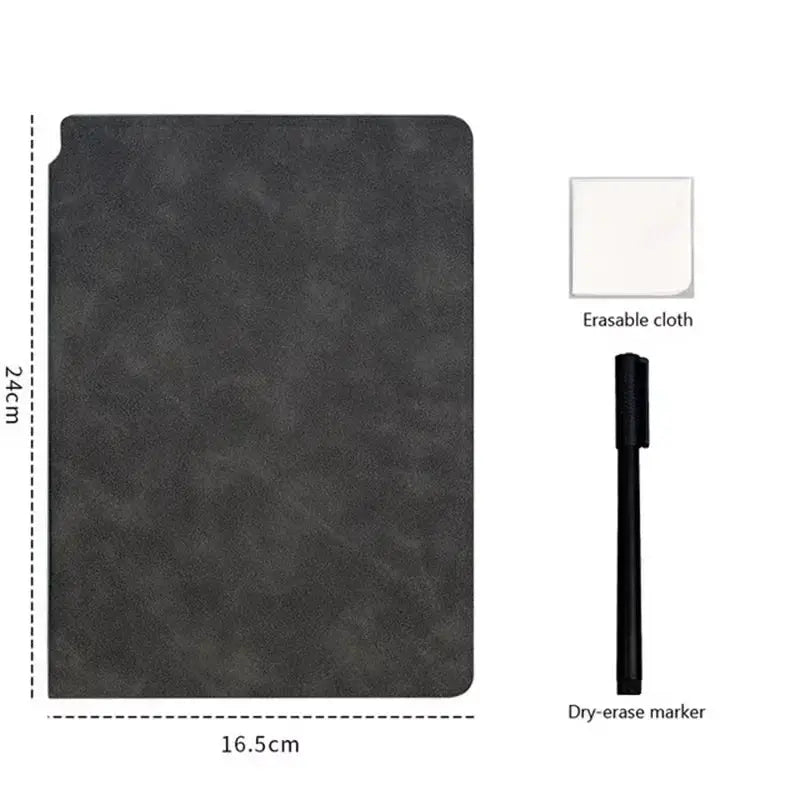 A5 Reusable Whiteboard Notebook Set With Pen And Cloth