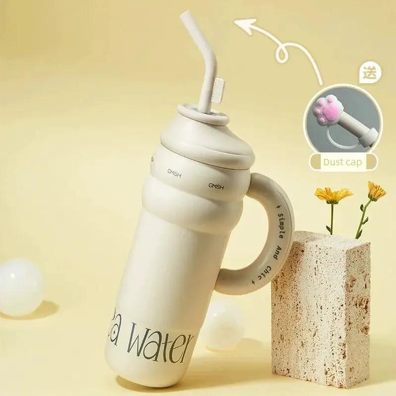 Strawberry Life 1300ml Giant Insulated Thermos Cup