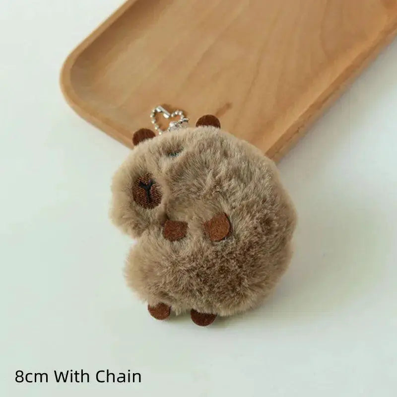 Soft Capybara Plush Keychain for Bags — product view