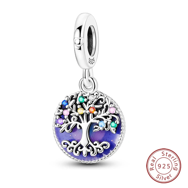 Sterling Silver Blue Crystal Life