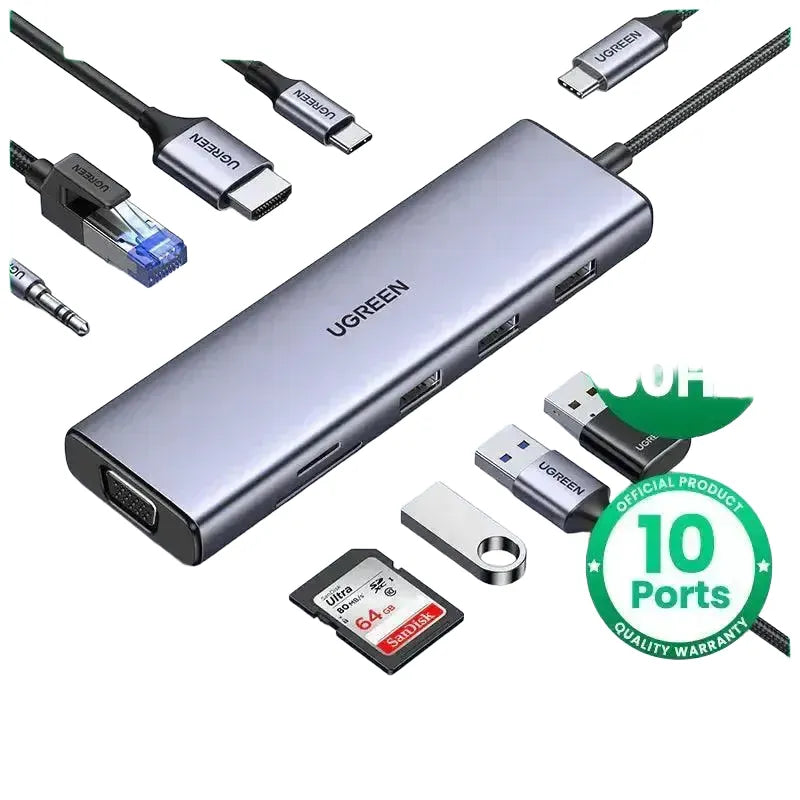 Ugreen USB C Hub with HDMI and Ethernet — product view 1