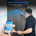 Awapow Tuya Smart Peephole Doorbell 1080P WiFi Night Vision Never Miss A Visitor