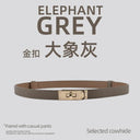 Luxury Leather Waist Belt for Women's Elegant Fashion Accessory