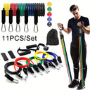 11-Piece Portable Resistance Band Set for Fitness Training