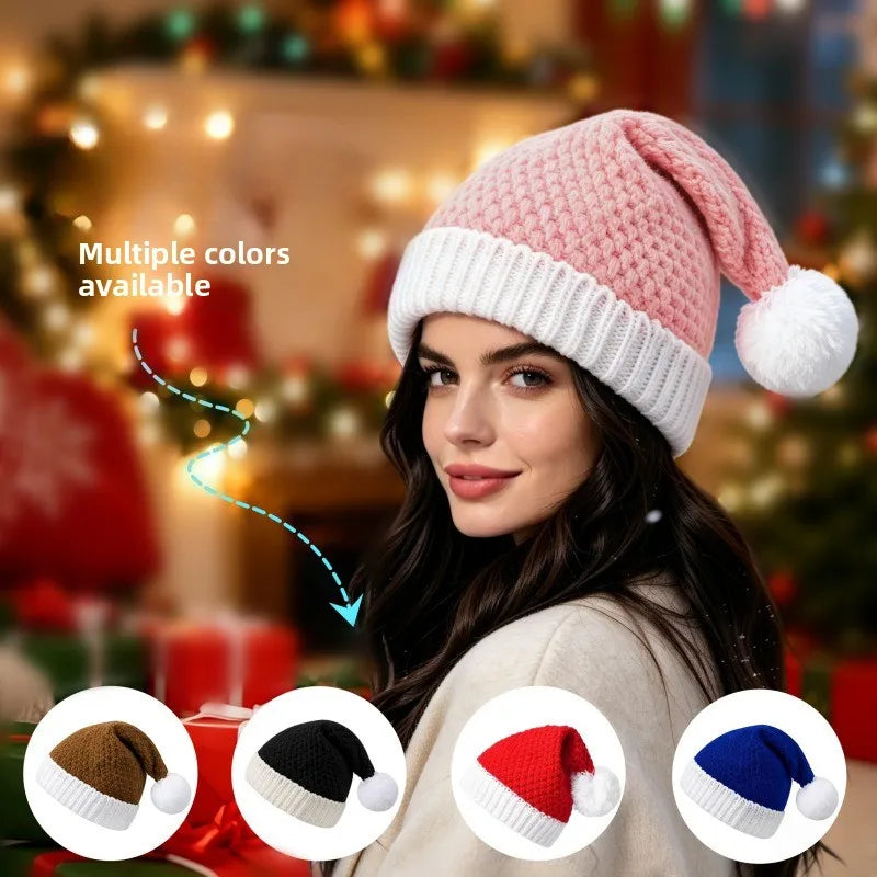 Pompom Knit Winter Hat