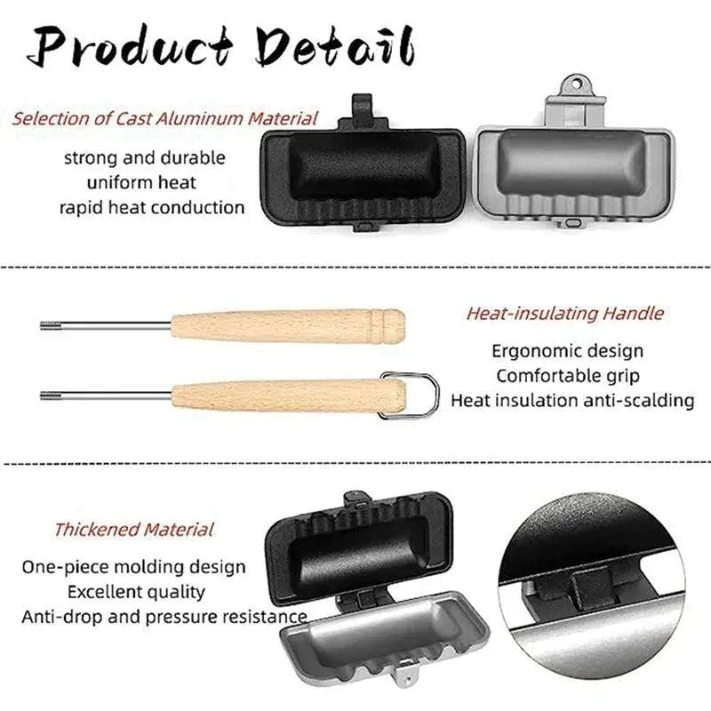 Double Sided Nonstick Sandwich Press for Easy Sandwiches