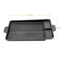 Portable Non-Stick BBQ Grill Pan for Korean Barbecue 32x26cm