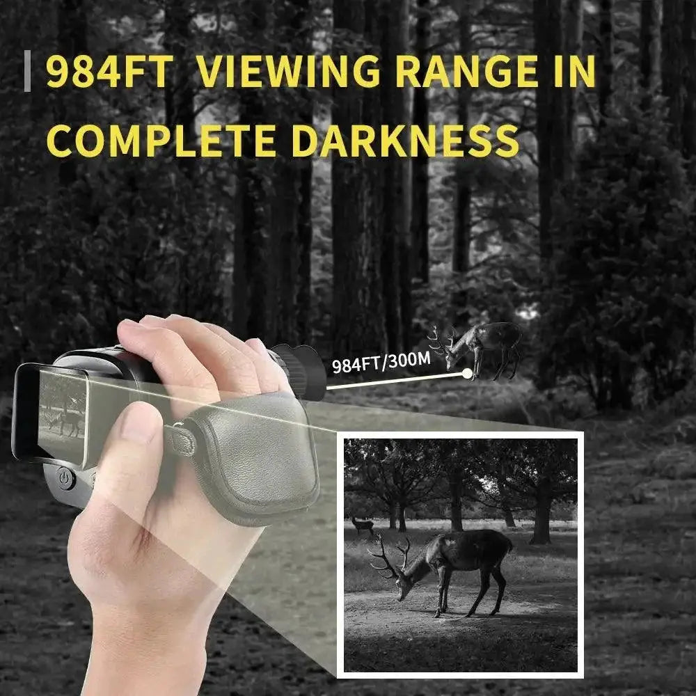 Night Vision Monocular 300m Range For Hunting 1080P Infrared