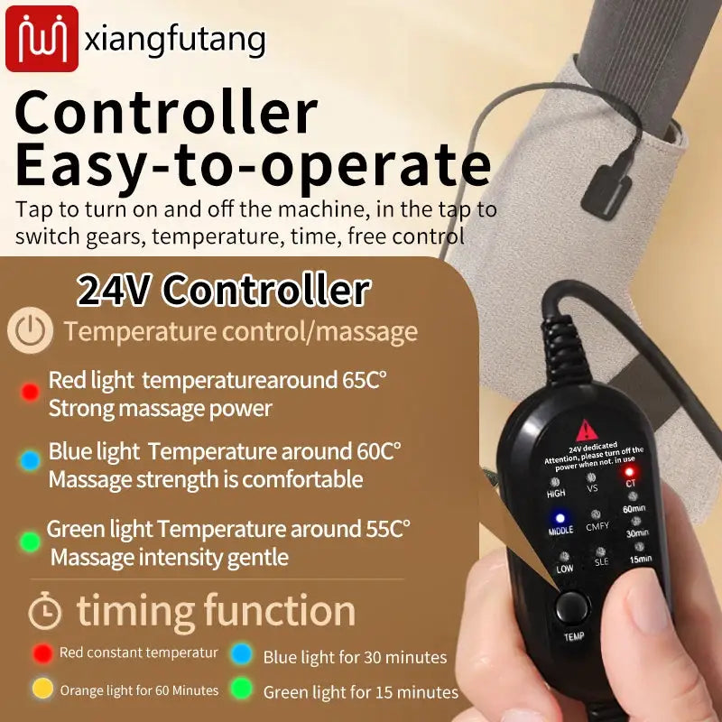 Red Light Heated Pad Foot Heating Wrap Massager 3-Mode Foot Hot Compress Muscle Relaxation Joint Comfort Fatigue Relief