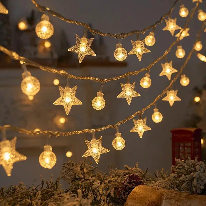 Enchanting Waterproof Snowflake LED Christmas String Lights