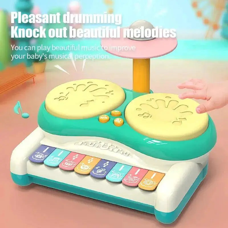 Kids Musical Instrument Set Baby Piano Drum Playset