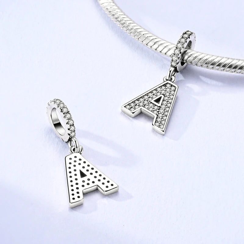 A-z Letter Charm Beads Pendant