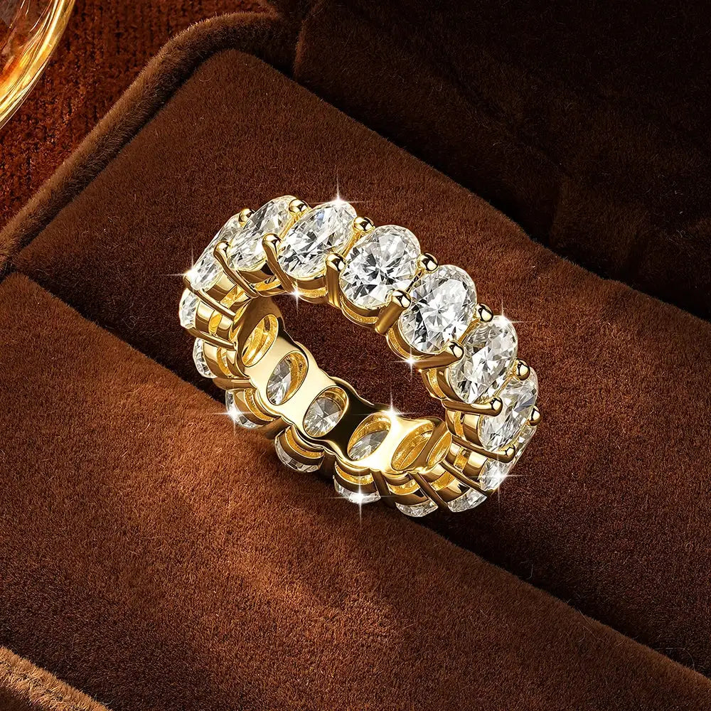 Oval Moissanite Eternity Ring — product image 3