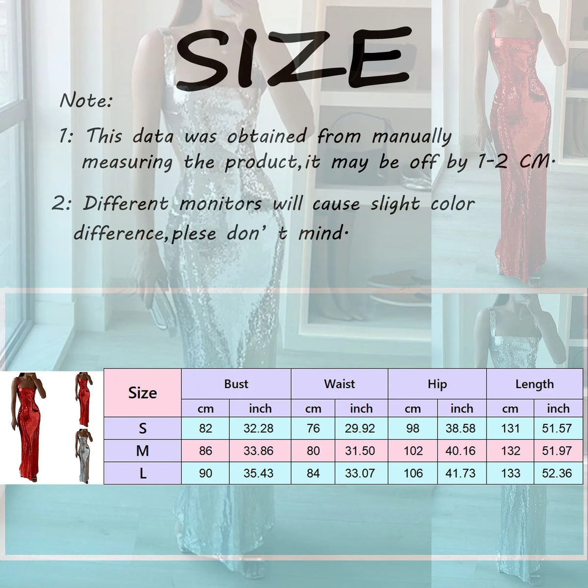 Silver Sequin Backless Maxi Dress