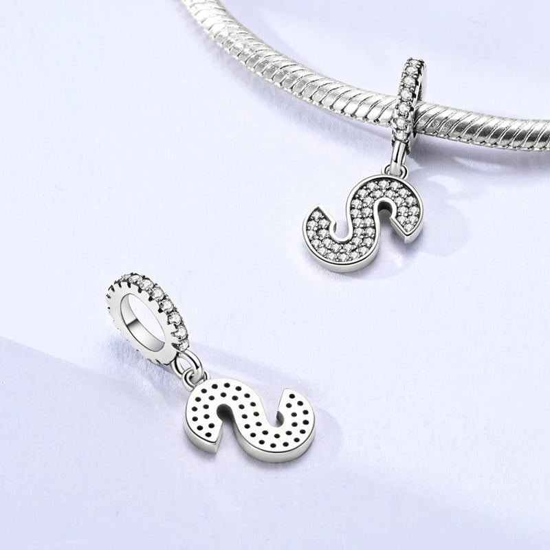 A-z Alphabet Charm Bead Sterling