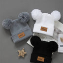 3Pcs Cute Infant Knit Beanie With Heart