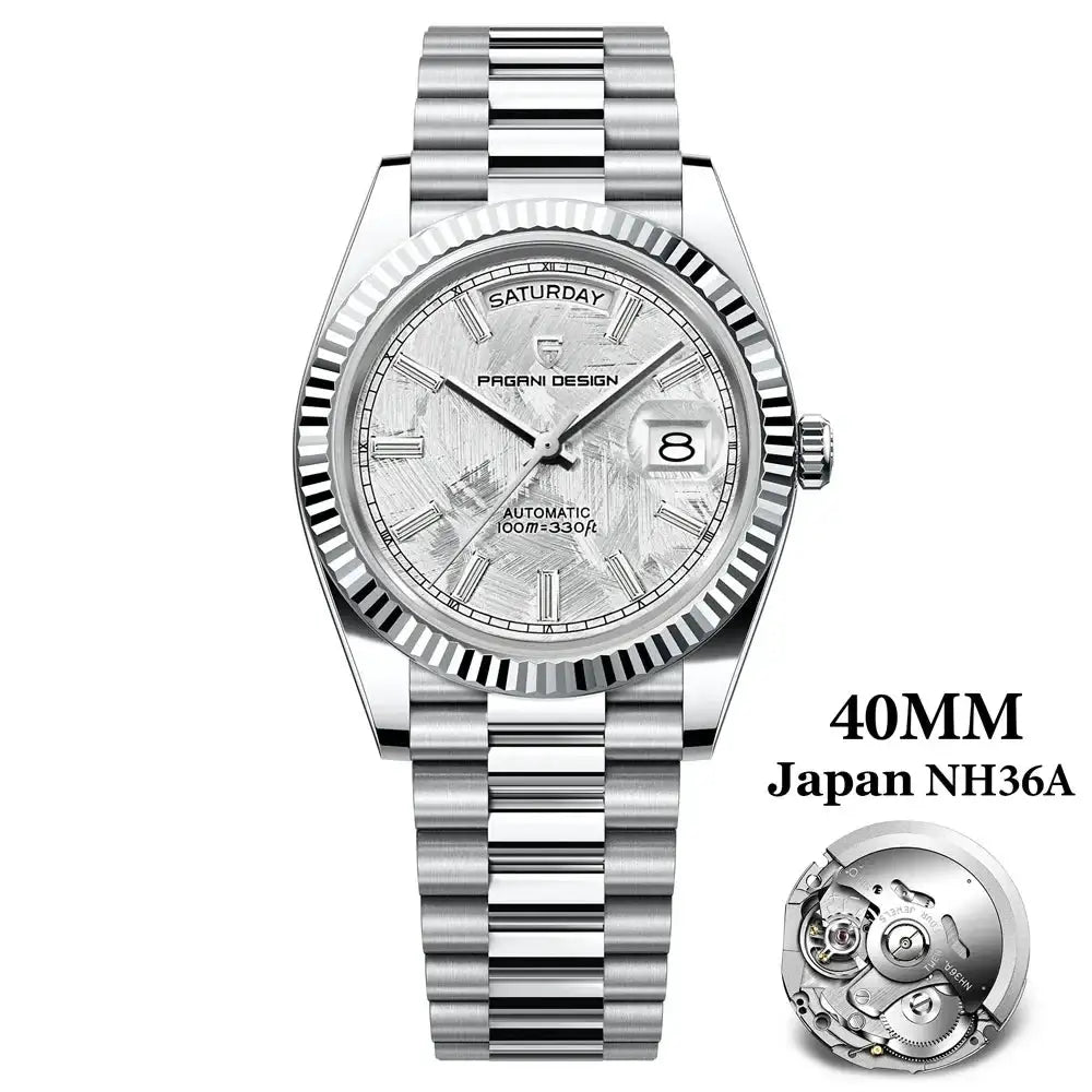 PAGANI DESIGN DD40 Men's Watches 2025 Top Luxury Automatic NH36A Mechanical Wristwatches AR Sapphire Mirror Watch For Men Clock