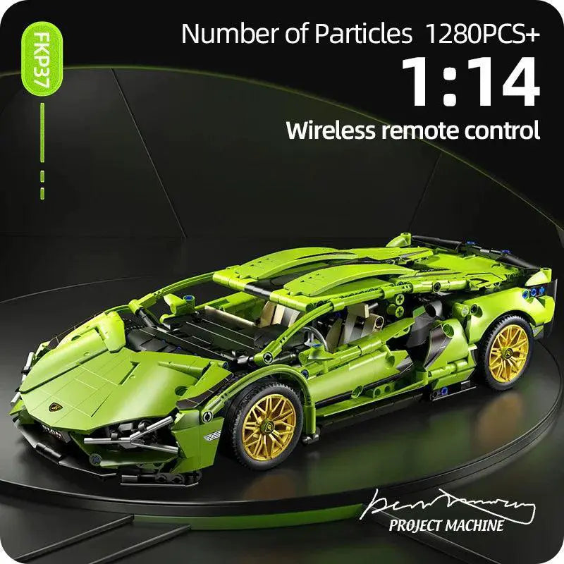 Technical Racing Car Model Building Blocks RC Vehicle Toy