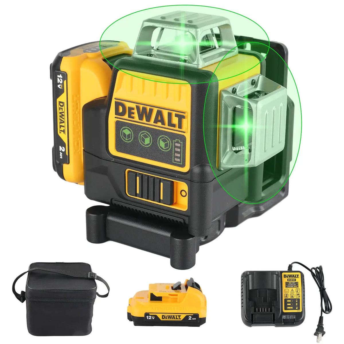 Dewalt 12 Line Green Laser Level 3D